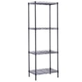 thumbnail image 2 of Tcbosik 4-Tier Metal Storage Rack Adjustable Wire Shelving Organizer Unit, Black, 2 of 10