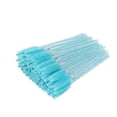 thumbnail image 3 of 50 pinceles desechables para pestañas, cepillos portátiles para rímel, aplicador de varitas, herramienta de maquillaje, azul claro, 3 of 14