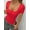 Short Sleeve-Red, variant on MOYIKO Square Neck Short Sleeve Bodysuits for Women Fitted Tops,Size S-XXL