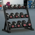 thumbnail image 2 of FDW Adjustable 3 Tier Weight Rack, Black, 35.27 lbs, 2 of 6