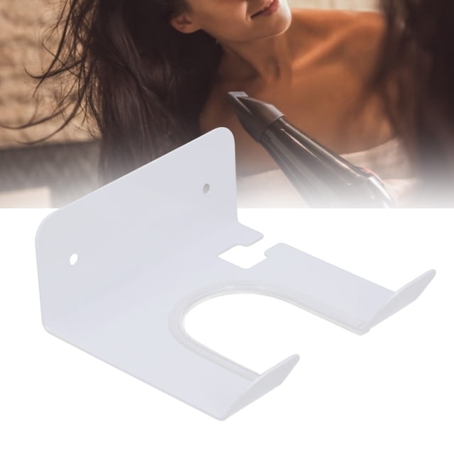 Soportador de Capello Retidor de Cabello Montado en la Pared Racker de Acero inoxidable Secrador de Cabello Secrador Organizador Con Accesorios para el Espacio de Espacio de Baña