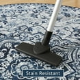 thumbnail image 4 of Junovo Round Boho Rug Vintage Area Rug Persian Carpet for Living Room.Bedroom,Blue,5'x5', 4 of 7