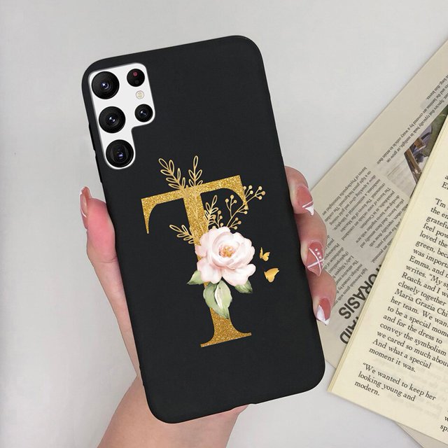 Funda trasera de silicona suave para teléfono Samsung Galaxy S22 Plus, carcasa con letras parachoques, carcasa trasera para Samsung S 22 S22 Ultra Plus Fivean unisex
