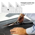 thumbnail image 2 of Triangle Quilting Ruler 45 Degree Fabric Cutting Garment Craft (10 inch), 2 of 8