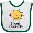thumbnail image 3 of Inktastic I Love My Grumpy Cute Sunshine Boys or Girls Baby Bib, 3 of 4
