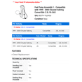 thumbnail image 2 of Fuel Pump Assembly 1 - Compatible with 1999 - 2000 Chrysler Sebring Convertible 2.5L V6 GAS, 2 of 2