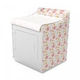 thumbnail image 2 of Abstract Washer Cover, Continuous Sketchy Shapes Pastel Tones Illustration, Suitable for Dryer and Washing Machine, 29" x 28" x 40", Coral Multicolor, by Ambesonne, 2 of 3