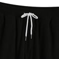 thumbnail image 6 of Men Corduroy 2 Piece Outfit Set, Collared Button Down Long Sleeve Work Shirt and Drawstring Elastic Waist Wide Leg Pants Casual Loungewear Size 2XL Black, 6 of 7