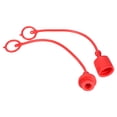 thumbnail image 1 of Unique Bargains 1' ID PVC Male Female Hydraulic Quick Coupling Dust Cap and Plug Kit, Red 2Set, 1 of 5