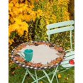 thumbnail image 2 of Fall Pumpkin Round Table Cloth Fitted Tablecloth,Retro Linen Table Cover with Elastic Edge Waterproof Table Cloth,Thanksgiving Black Buffalo Plaid Circle Table Cover for Kitchen Indoor Picnic 45-52in, 2 of 6