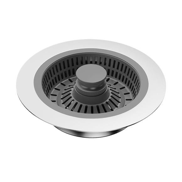 Injueey Escurridor de fregadero con filtro inoxidable, fácil instalación, sellado y desodorización de malla fina para limpieza Juegos de accesorios de baño filtro ABS