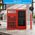 Is Notepad Screen Red Scientific Calculator with Notepad 10-Digit Large Screen for School ...