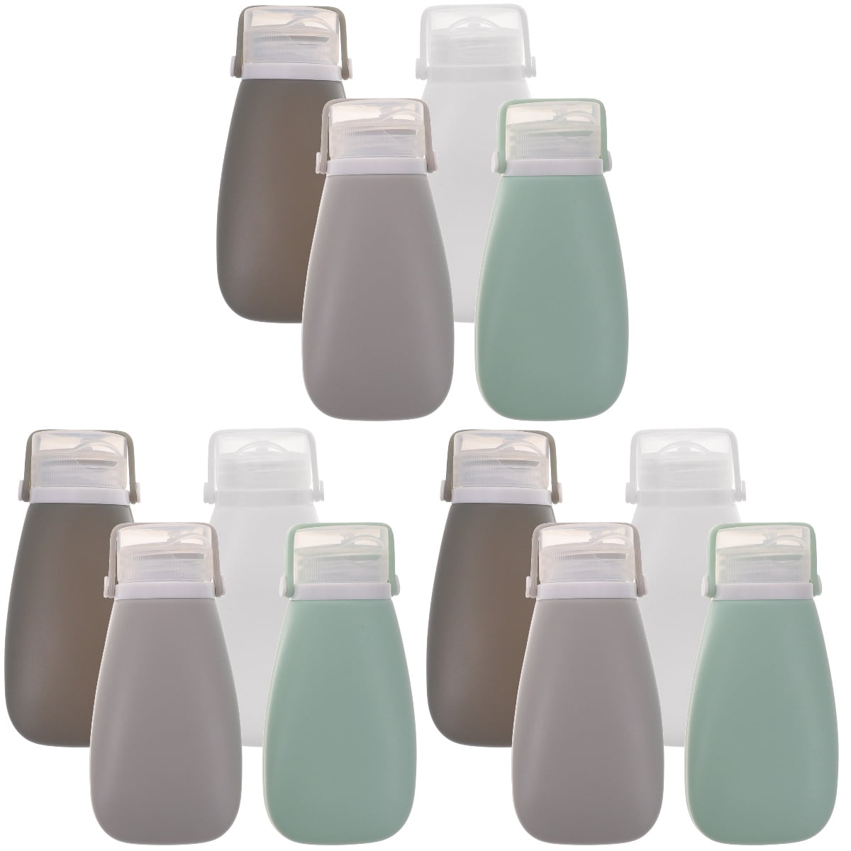3 Pack Spray Bottle Silica Gel Bottle Lotion Container Travel 11.8x5.7cm