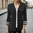 thumbnail image 2 of Vedolay Sweaters for Women Trendy 2023 Open Front Cropped Cardigan Sweaters Black,L, 2 of 4