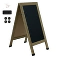 thumbnail image 6 of Sunnydaze Magnetic A-Frame Chalkboard Sign, 40" x 20", with Chalk, 3 Pack (Weathered Wood), 6 of 13