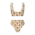 thumbnail image 5 of Daiia Holiday Thanksgiving Turkey Women's Bikini Set Two Piece Swimsuit High Waisted Bikini Adjustable Straps Bikini Perfect for Beach, Pool, and Summer Vacation-Small, 5 of 9