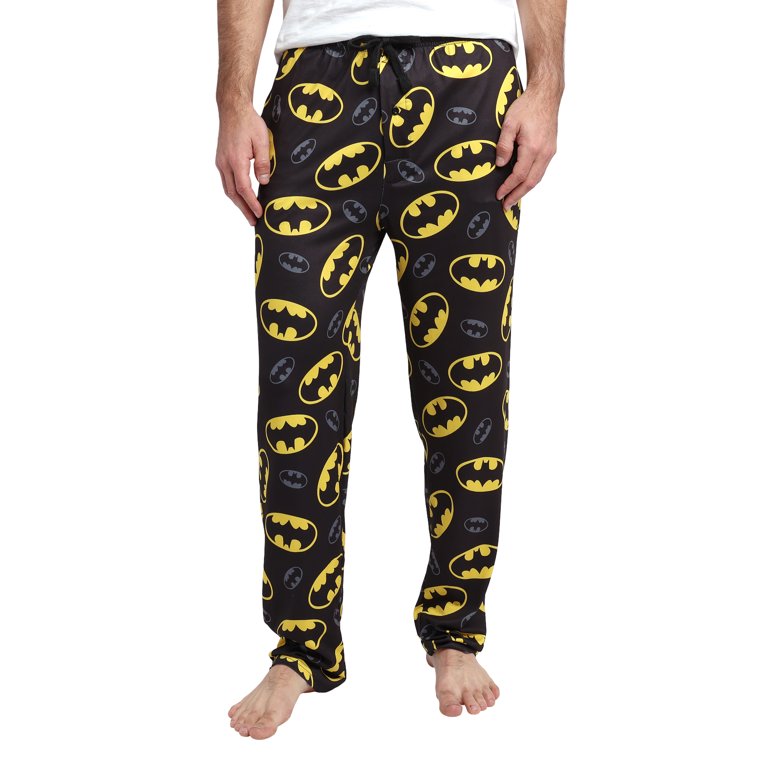 Bioworld Men's Batman Black Sleep Pants, XXL, Polyester Spandex