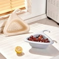 thumbnail image 1 of Cesta de frutas con filtro de residuos, lavadora de verduras de gran capacidad, acero inoxidable, uso en cocina, preparación de alimentos, fácil limpieza, apto para lavavajillas, para cocinar en casa, 1 of 8