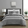 thumbnail image 6 of Rycen 5 Piece Comforter Set Pleated Embroidered Design Bedding, 6 of 8