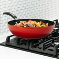 thumbnail image 2 of Starfrit The Rock Stir Fry Pan - Wok - 11" (28cm)  - Non-sick treatment Rock.Tec surface - Bakelite handle - Red, 2 of 5