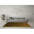 thumbnail image 3 of Ahgly Company Indoor Square Oriental Yellow Industrial Area Rugs, 3' Square, 3 of 4