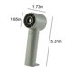 thumbnail image 3 of Teissuly Clearance Handheld Fan, Portable Mini Fan USB Rechargeable Personal Fan 3 Speed Desk Fan Hand Fan For Girls Women Men Indoor Outdoor Activities(Green, 13.5x4.4x4.2cm/ 5.31x1.73x1.65in) Teissuly WER202308290025, 3 of 6