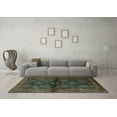 thumbnail image 3 of Ahgly Company Machine Washable Indoor Square Persian Turquoise Blue Traditional Area Rugs, 6' Square, 3 of 4