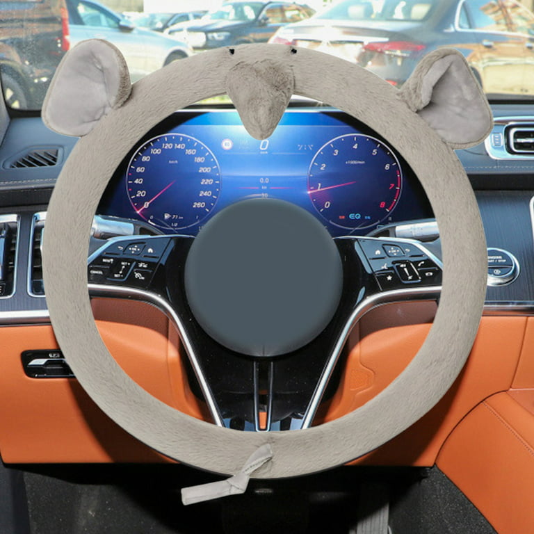 Visland Cartoon Elephant Steering Wheel Cover Universal 15 inch