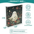 thumbnail image 3 of FORMRS 3 Ring Binder 1.5 inch with Pockets Set of 2 Clip Board 200 Sheets Capacity, Happy Ghost, 3 of 8