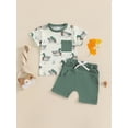 thumbnail image 4 of BemeyourBBs Toddler Baby Boy Girl Duck Outfit Short Sleeve Mallard Duck Goose T-shirt With Shorts Set Pockets Cute Infant Summer Clothes, 4 of 9