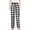 Black, variant on CPNG Girls and Boys Plaid Sleeping Pants Kids Elastic High Waist Soft Cotton Plaid Home Pants with Pockets(Purple,3-4 Years)
