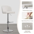 thumbnail image 5 of Spruce & Spring Modern Adjustable Swivel Bar Stool with Air-Lift Set of 2, White with Silver Frame, 5 of 10