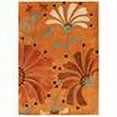 thumbnail image 3 of At Home with the O Handmade Tufted Eastern Orange Wool Rug, 3 of 4