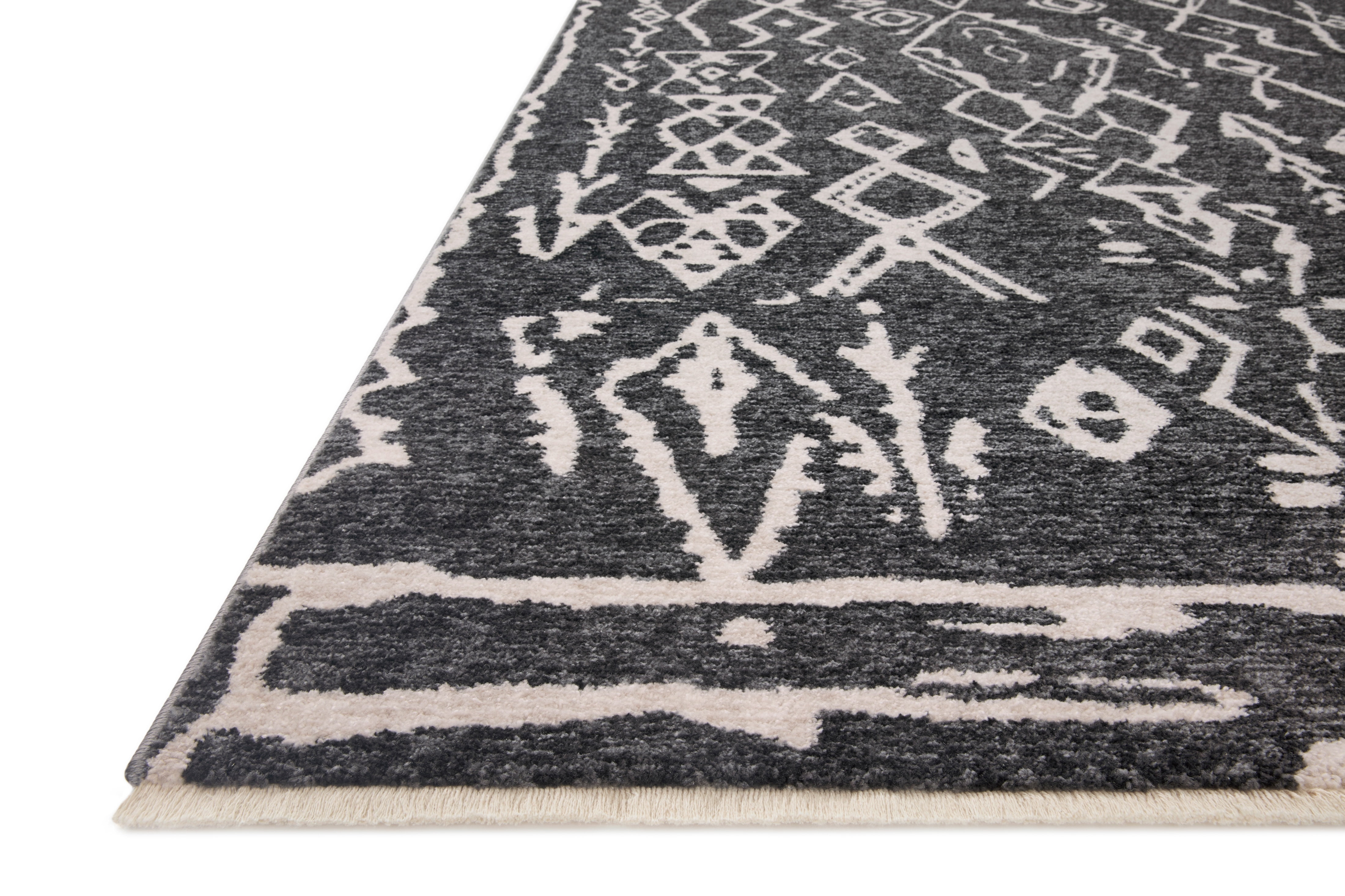 Loloi Vance Charcoal / Dove 2'-7" x 12'-0" Runner Rug