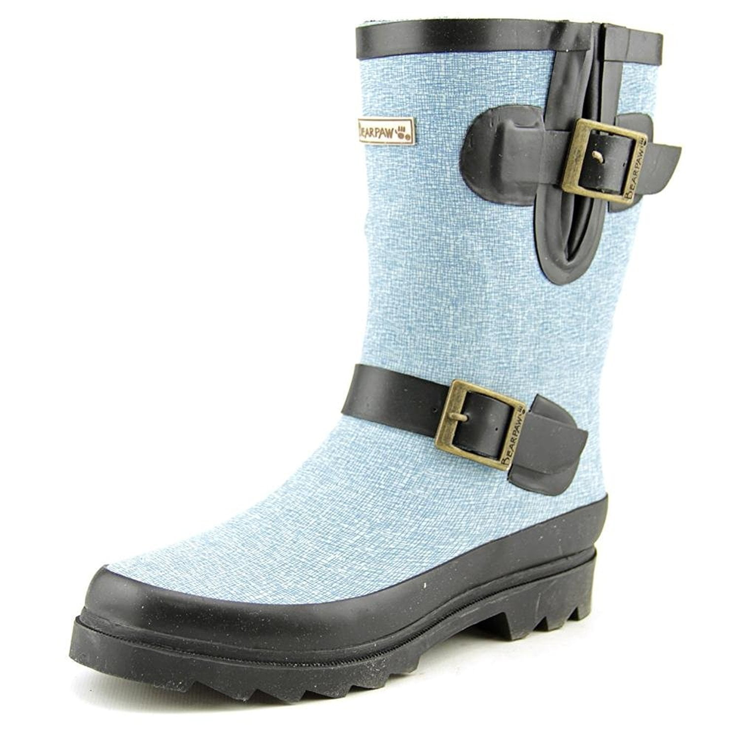 Bearpaw Charlie Women's Rain Boot (5 B(m) US, Heritage B), Size: One size, Blue