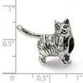 thumbnail image 2 of Beautiful Sterling Silver Reflections American Shorthair Cat Bead, 2 of 2