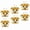 Golden-3, variant on 1/ 2/ 4/ 6 Golden Stainless Steel Food Warmer Buffet Catering Container With Lid For Wedding/ New Year Banquet, only For Cooking