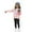 Pink, variant on Piomll Outfits for Girls Sets Long Sleeve Hoodie Leggings Heart Print Casual Kids Clothes