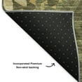 thumbnail image 3 of Addison Rugs Mayfield Washable Transitional Circles Olive Rectangle Rug, 10' x 14', 3 of 6