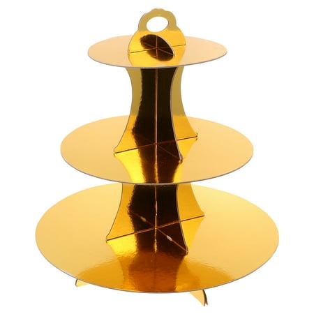 

3-Tier Round Cardboard Cupcake Stand Perfect for Birthday Bridal Party Supplies