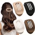 thumbnail image 1 of Pinzas para el pelo Nicboee Flat Round Lay Down para mujer, 4 unidades, 1 of 7