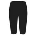 thumbnail image 4 of leijia Women Cropped Yoga Pants High Waisted Stretchy Straight Tights with Pockets Soild Color Slim Workout Leggings Half Pants, 4 of 4