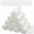 thumbnail image 1 of 20 protectores de pecho absorbentes lavables, reutilizables, de algodón, rectangulares, finos y blancos, 1 of 5