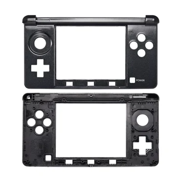 Compatible Mid-Frame Housing (Black) - Nintendo 3DS