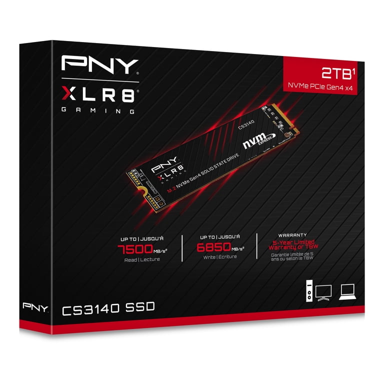 PNY CS3140 4TB Gen4 x 4 PCIe NVMe M.2 2280 Internal SSD – Up to