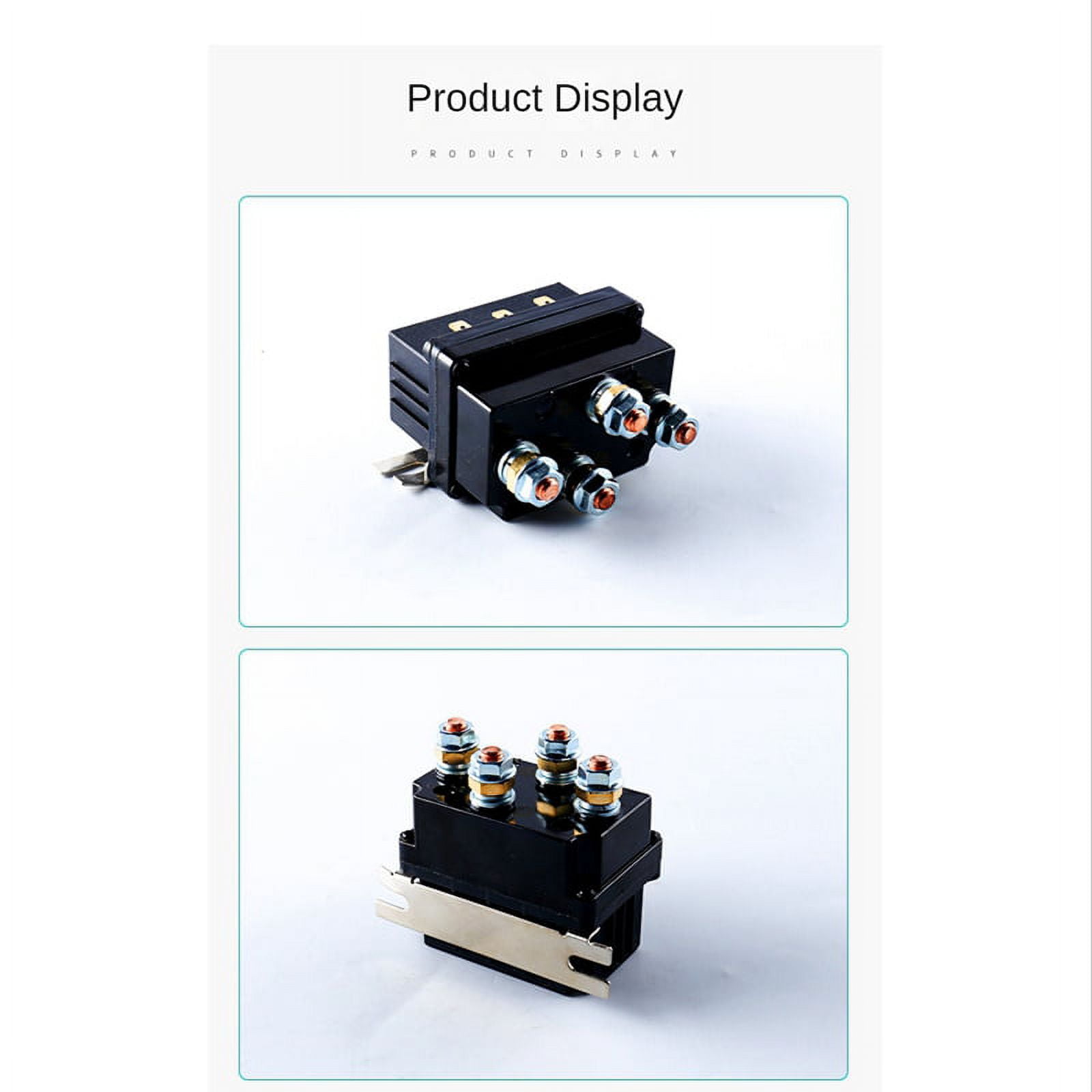 Universal Contactor Winch Control Solenoid Relay 12V 500A Winch Solenoid Relay 500A DC Switch 4WD ATV Control