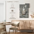 thumbnail image 4 of Elephant Stock Shell Coral Silver On Gray I Wall Art - Vertical Multi Panel Canvas - Living Room Wall Decor - Nautical Multi Panel - Silver And White Decor By Caroline Kelly - 14" x 23", 4 of 4