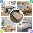 thumbnail image 4 of Multicolor Geometric Boho Pattern Rectangle Tablecloth 60"x84",Waterproof Polyester Rectangle Table Cloth, Wipeable Spillproof Polyester Tablecloth for Dining, Camping, Indoor and Outdoor, 4 of 5