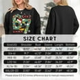 thumbnail image 4 of AQOCRITIK Christmas Sweatshirts for Women Christmas-themed fun patterns Pullover Sweatshirts Holiday Vacation Graphic Tees Tops Winter Outfit Black, 4 of 6