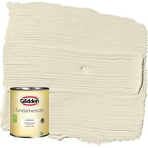 Glidden Fundamentals Vanilla Love / Off-White Semi-Gloss Interior Paint, 1 Quart